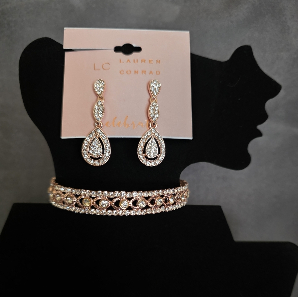 Lauren Conrad Rose Gold Jewelry Set